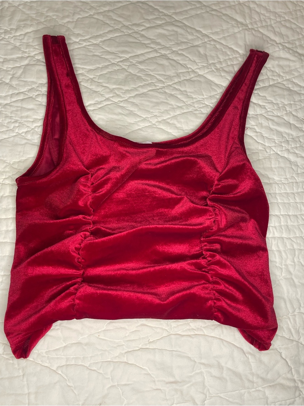 Love Red Velvet Crop Tank